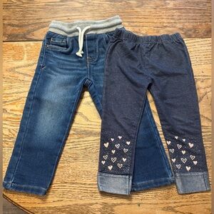 2T stretch jeans & leggings